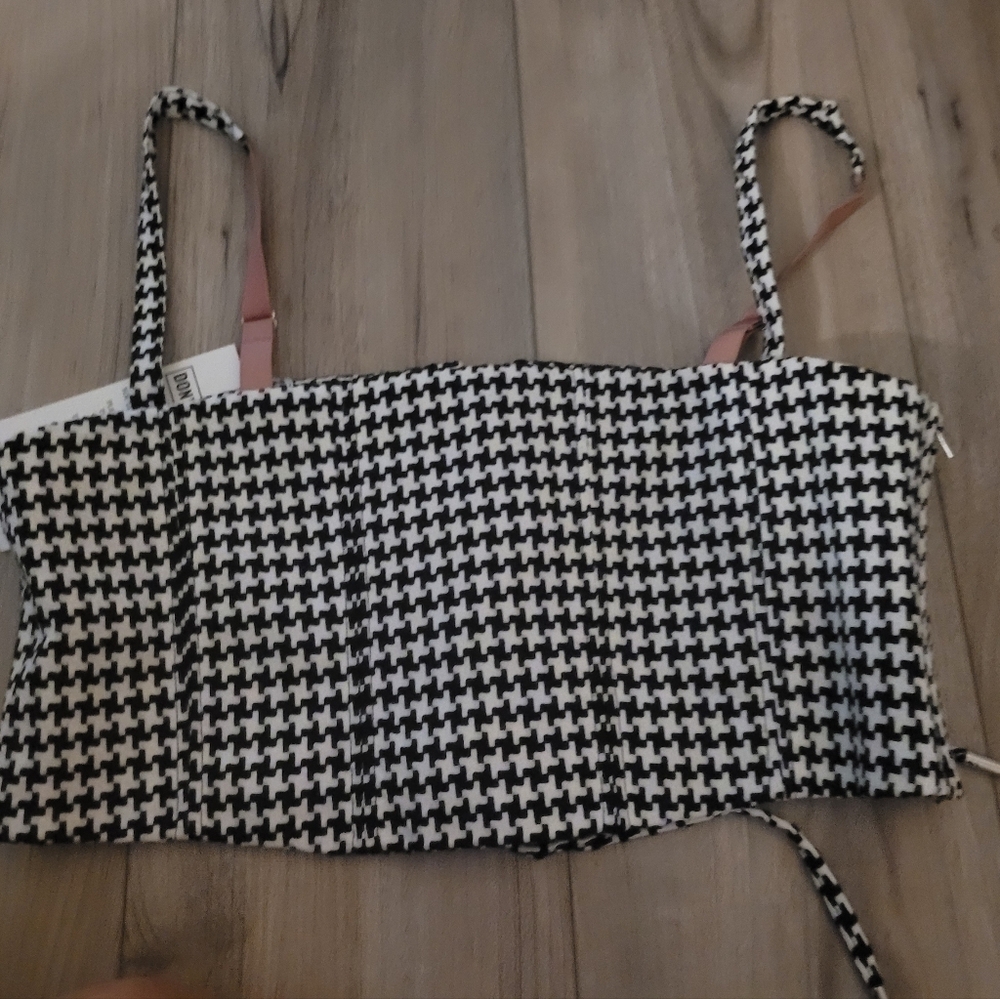 WildFang NWT Midriff Houndstooth XL